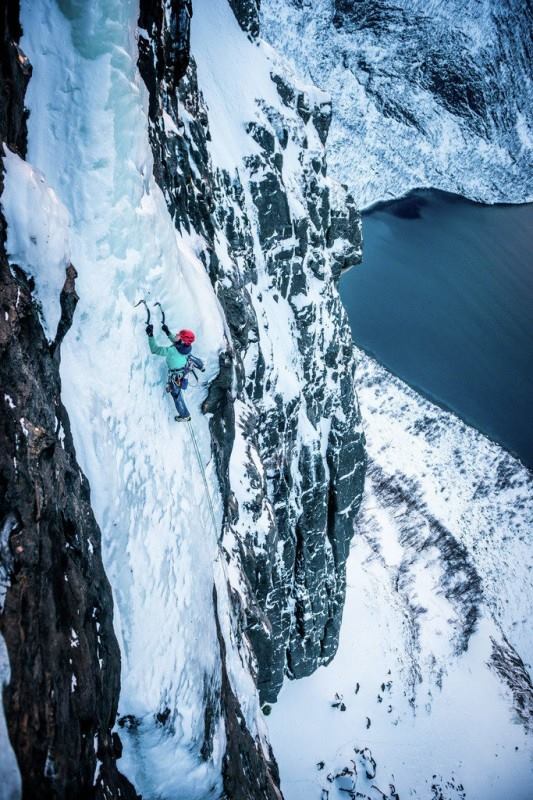 Winter climbing Senja